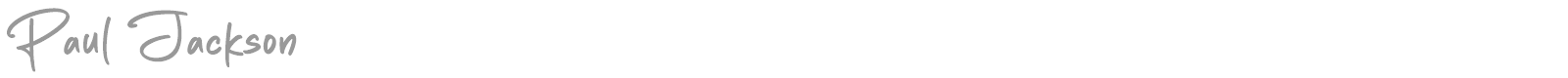Paul Jackson font preview